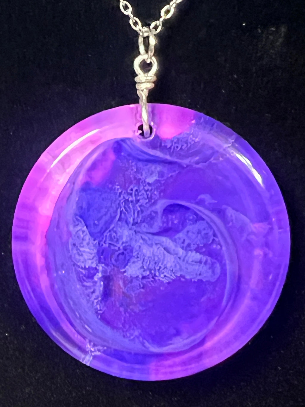 Mystic Swirl Pendant — Stainless Steel Chain