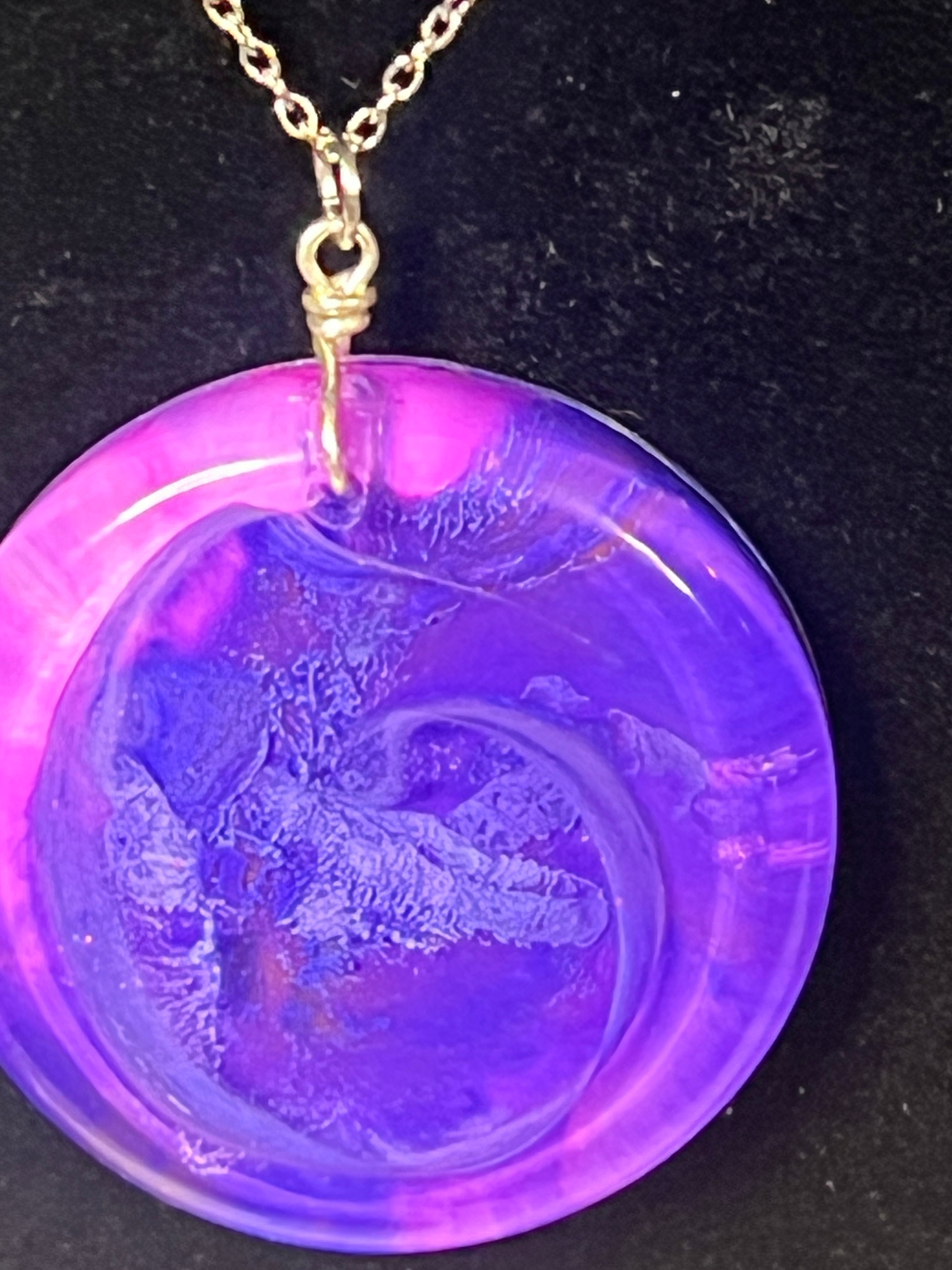 Mystic Swirl Pendant — Stainless Steel Chain