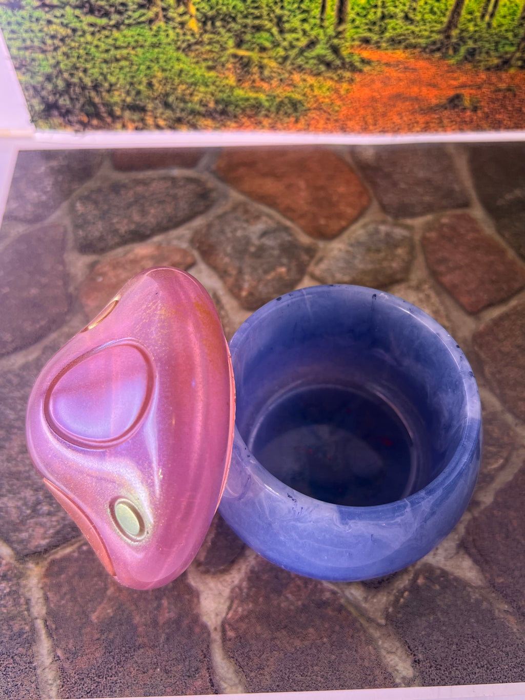 🍄Rose Ember Mushroom Jar — 4oz