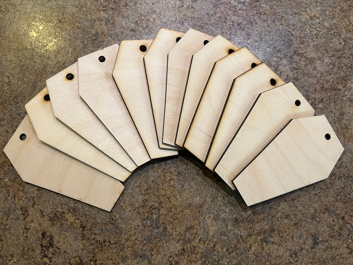 DIY Coffin Ornament Pack — 4" Birch (Set of 12)