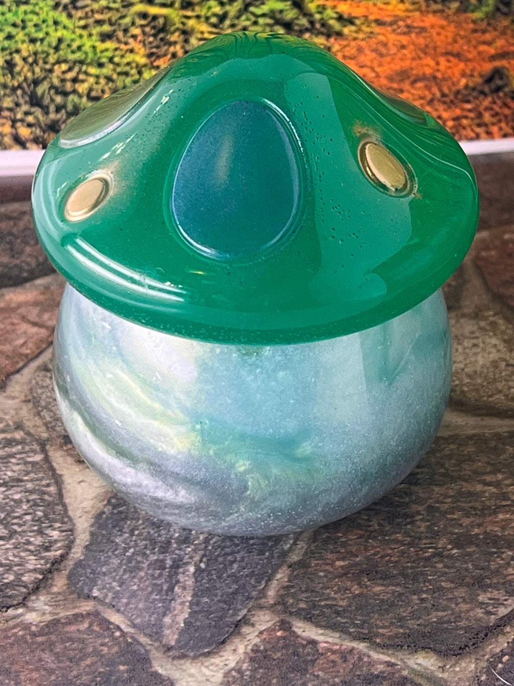🍄 Green Veil Mystic Mushroom Jar — 4oz