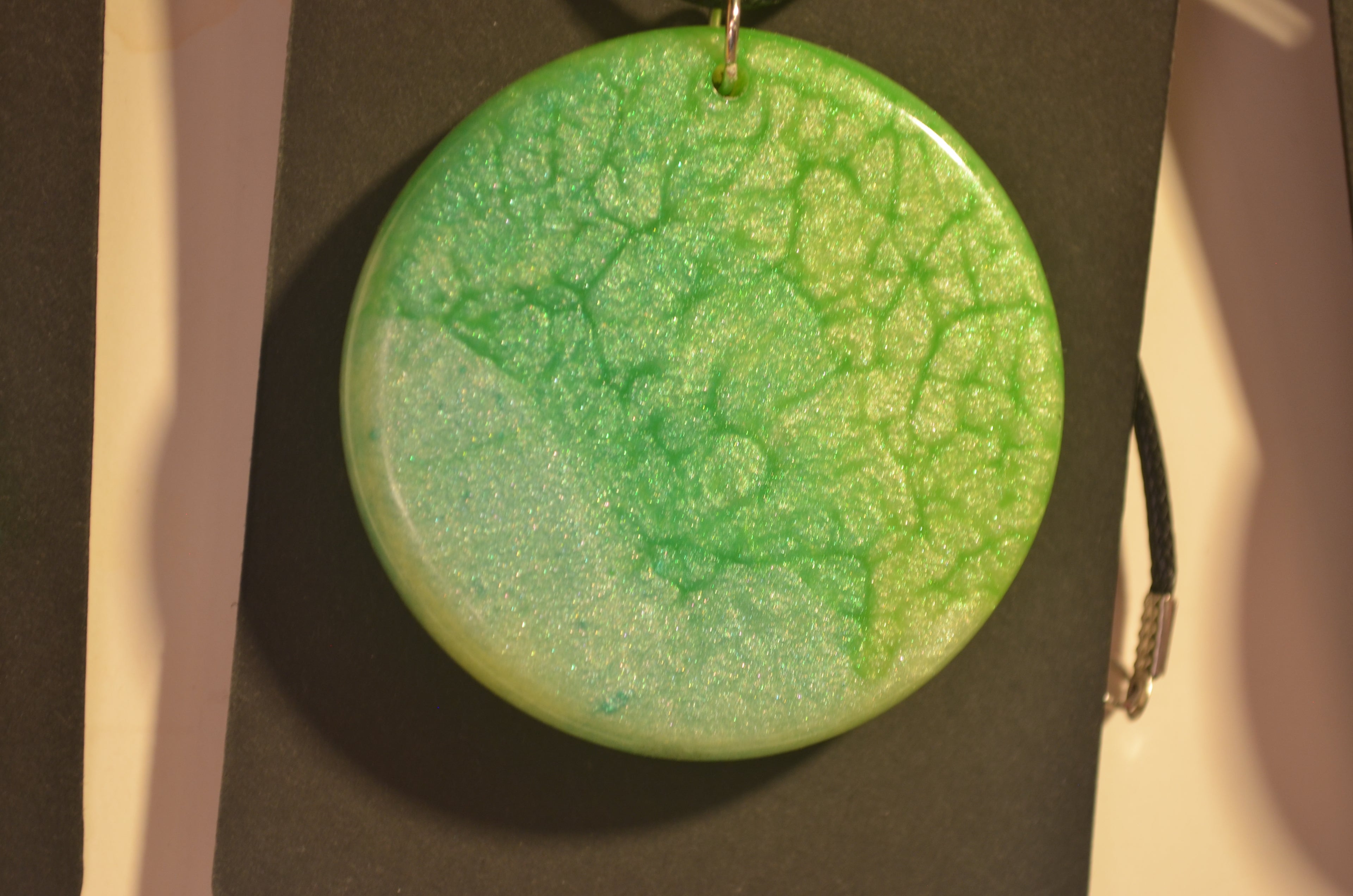 Crackled Forest Pendant
