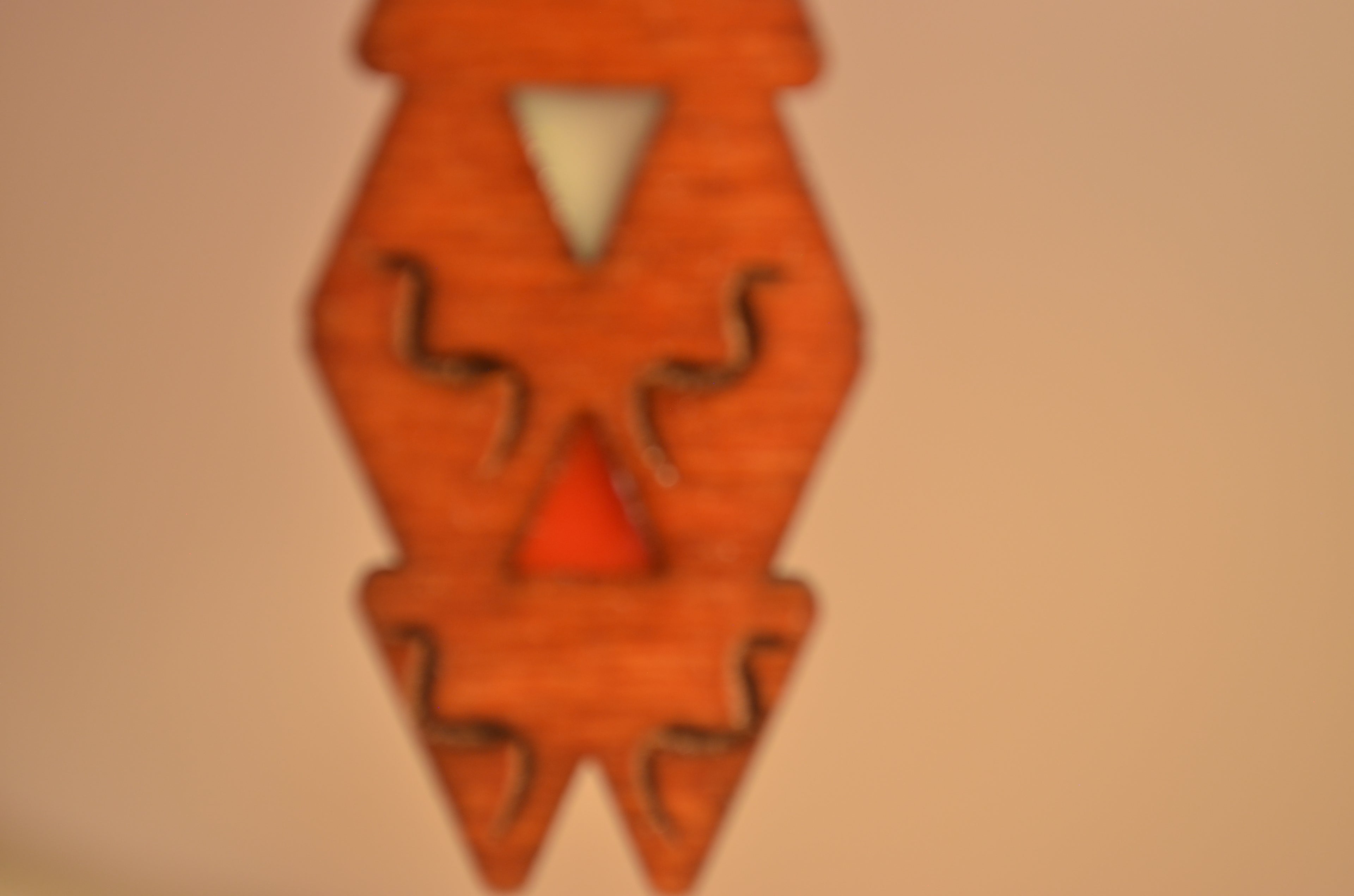 🎨🔥 Twin‑Tone Spire Earrings — Mixed Media Wood & Resin