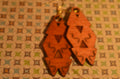🍃✨ Shadowleaf Totem Earrings — Carved Wood