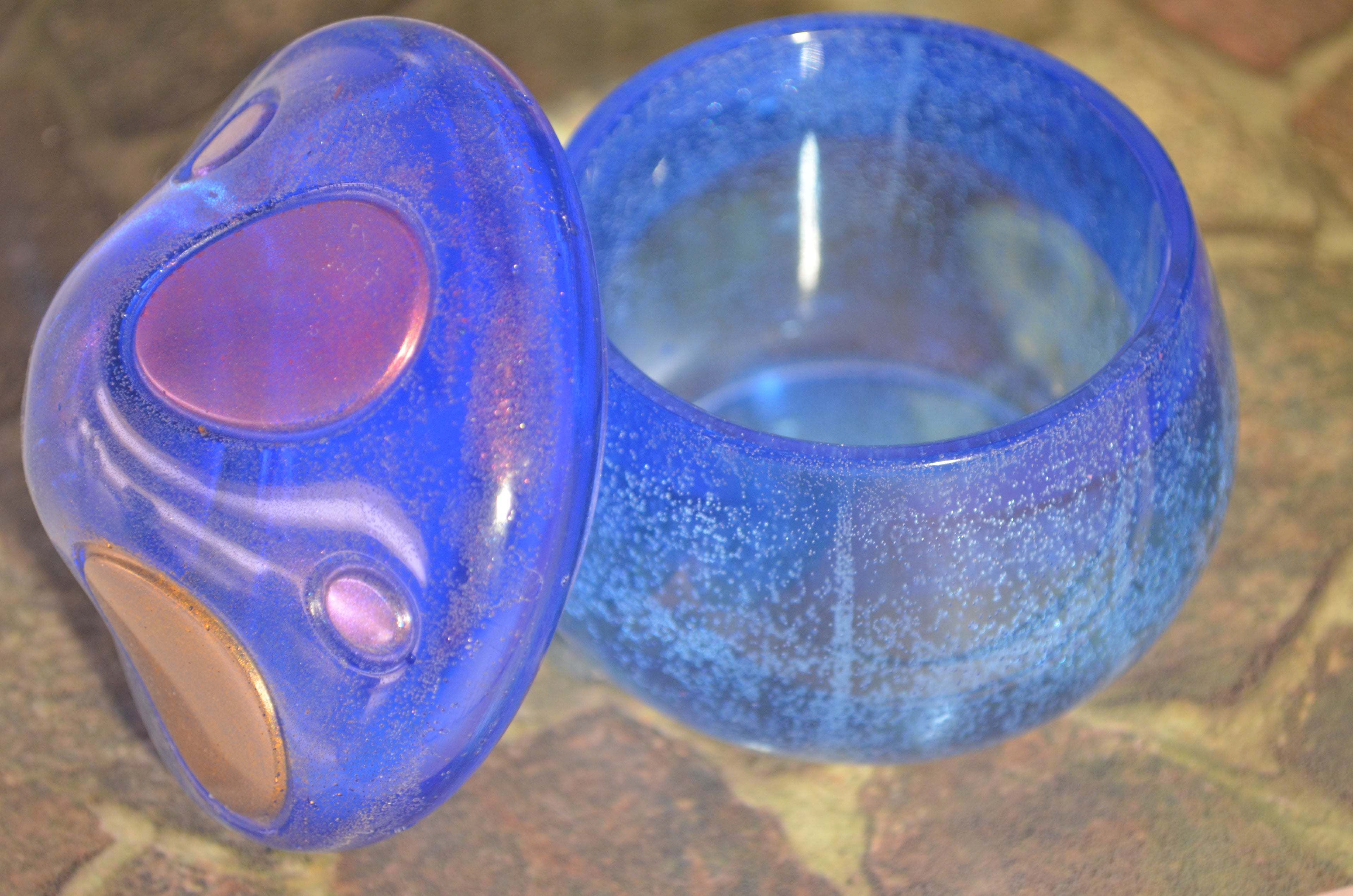 🍄 Bubbly Blue Goodness Mushroom Jar — 4oz