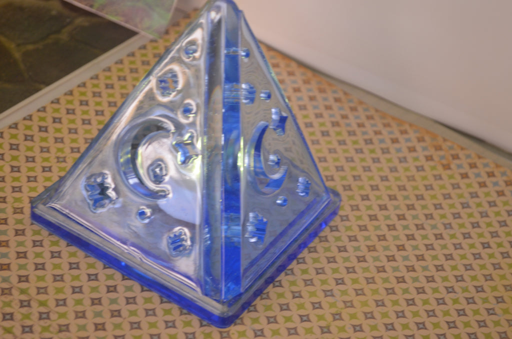 ✨ Sky Blue Resin Tea Light Holder