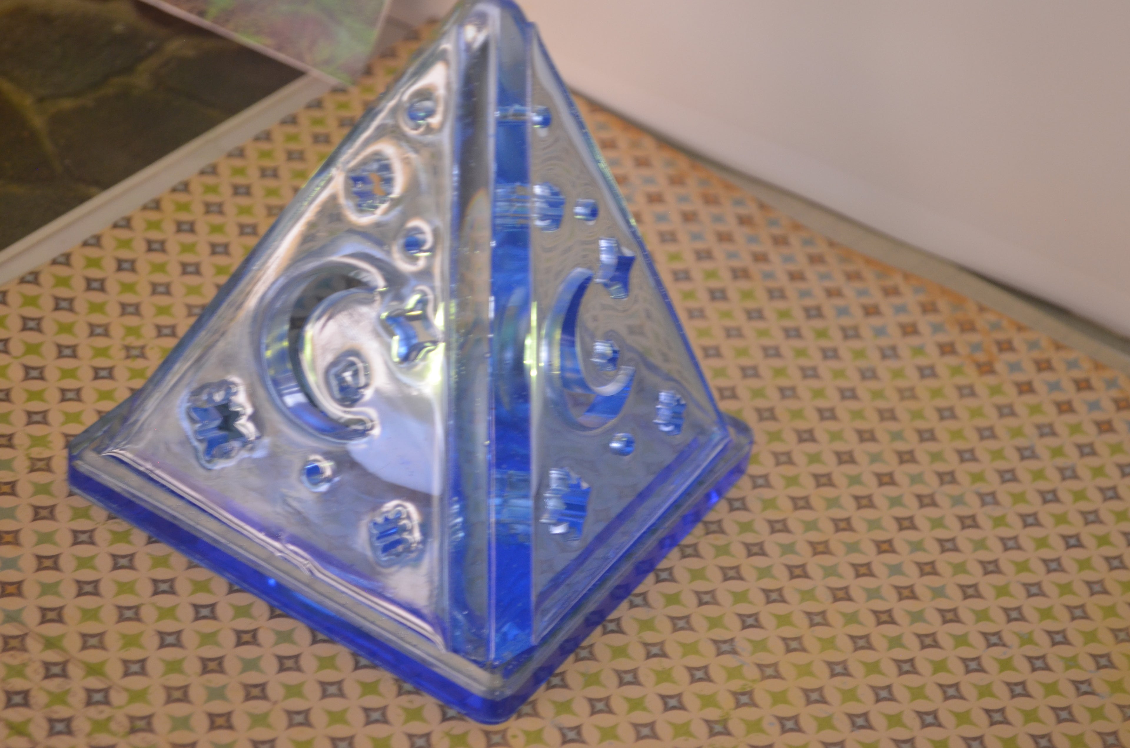 ✨ Sky Blue Resin Tea Light Holder