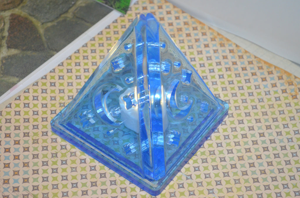 ✨ Sky Blue Resin Tea Light Holder