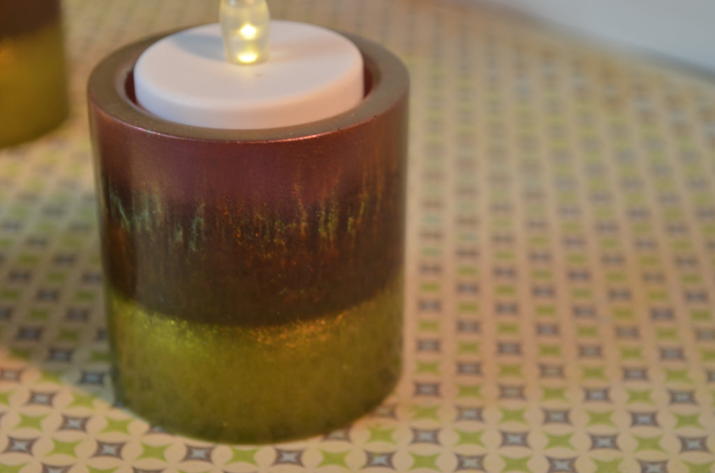 ✨ Golden Grove Tea Light Candle Holders — Set of 3