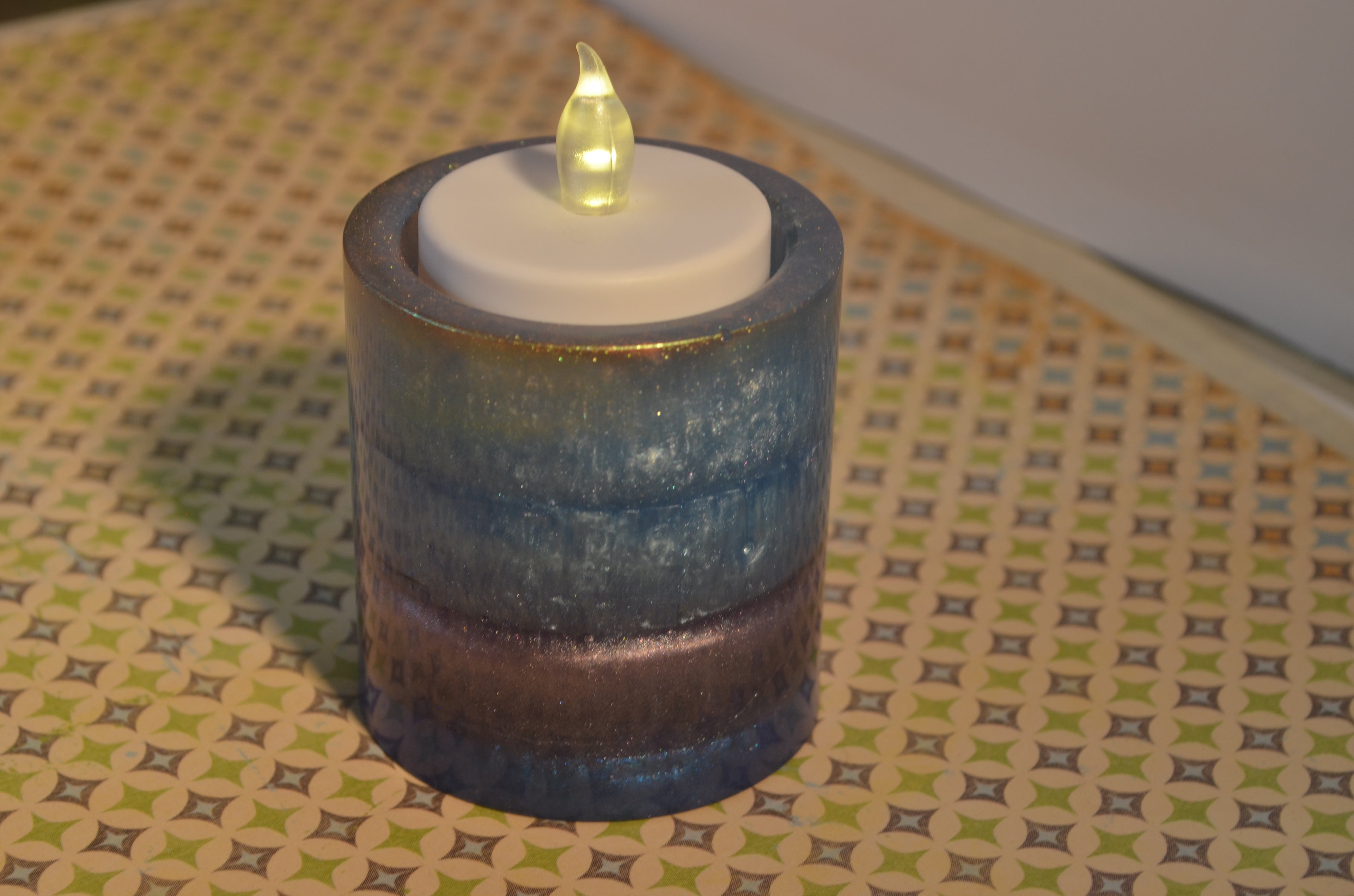 🔥Mystic Mica Candle Holders – Set of 3