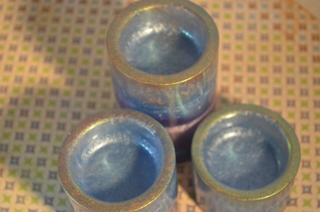✨ Gradient Resin Tea Light Holders — Set of 3
