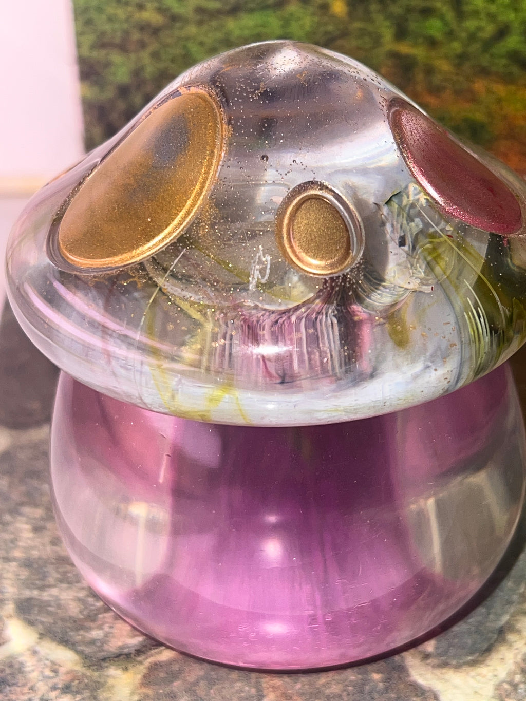 🍄 Golden Bloom Mushroom Jar — 4oz