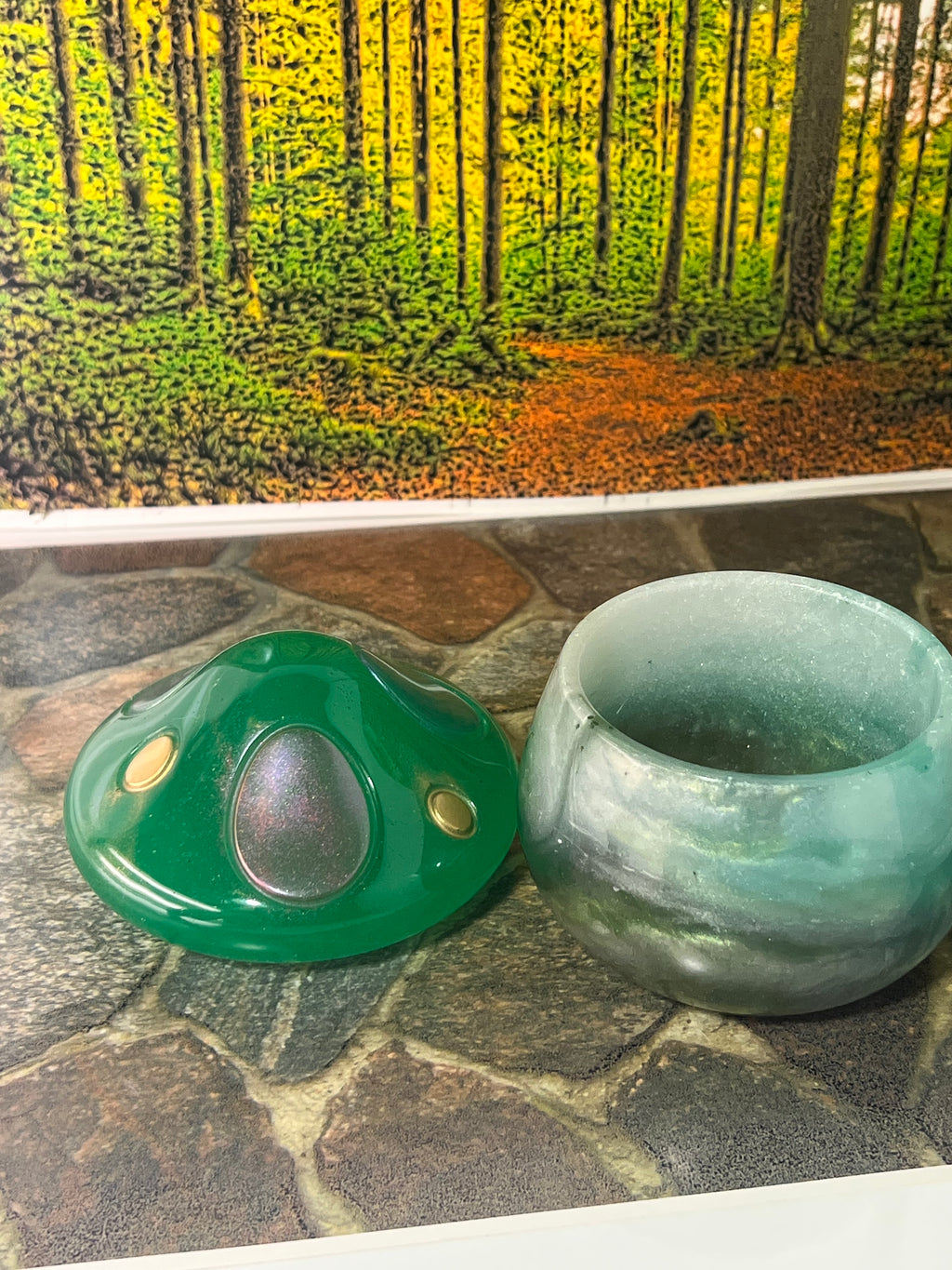 🍄 Green Veil Mystic Mushroom Jar — 4oz