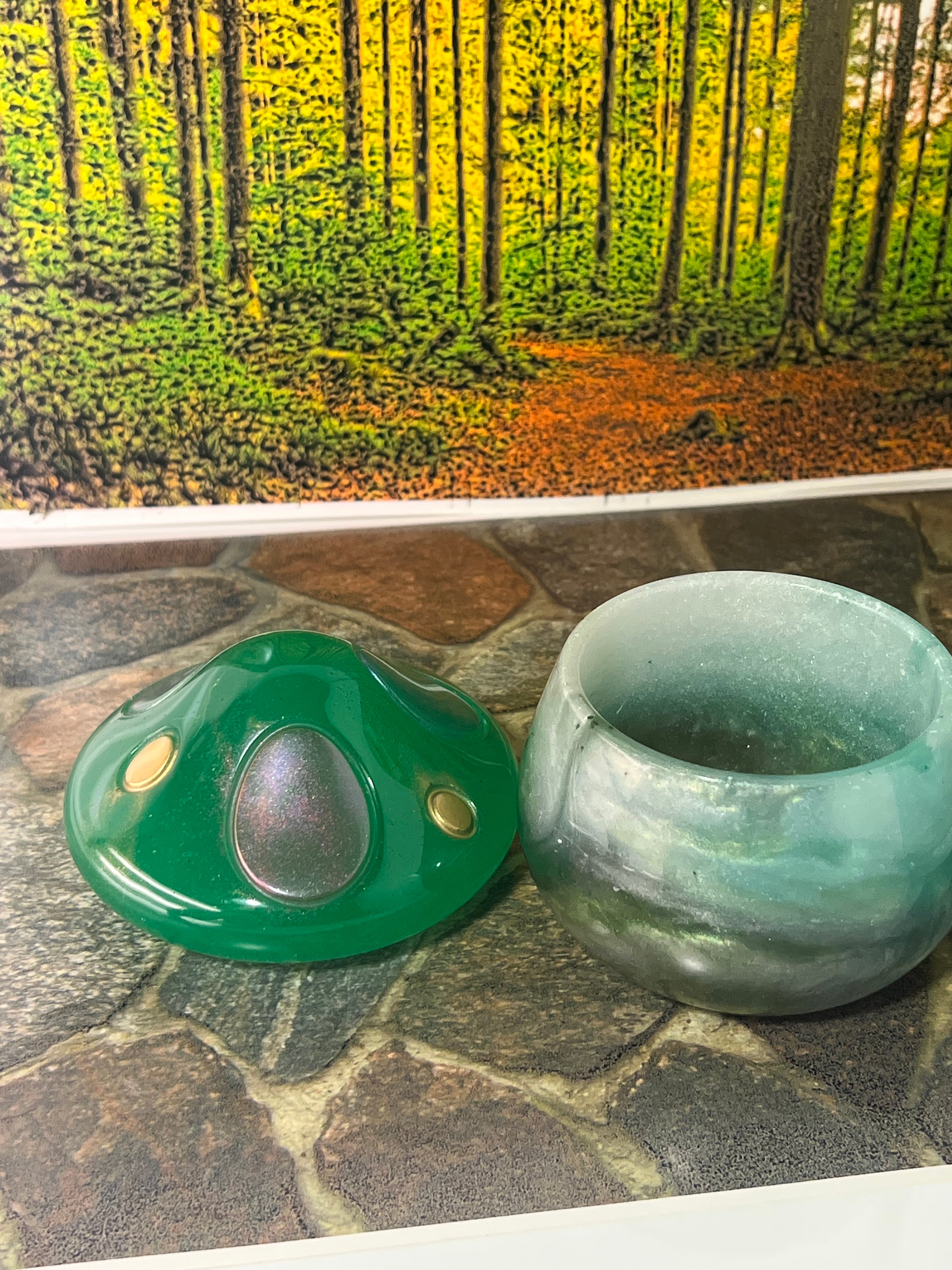 🍄 Green Veil Mystic Mushroom Jar — 4oz