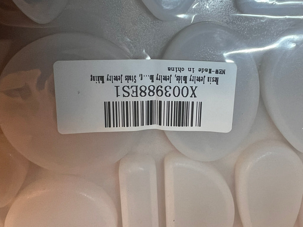 Silicone Resin Jewelry Molds 38 Shapes 9x9 Sheet w/ Jump Ring Holes | DIY Epoxy