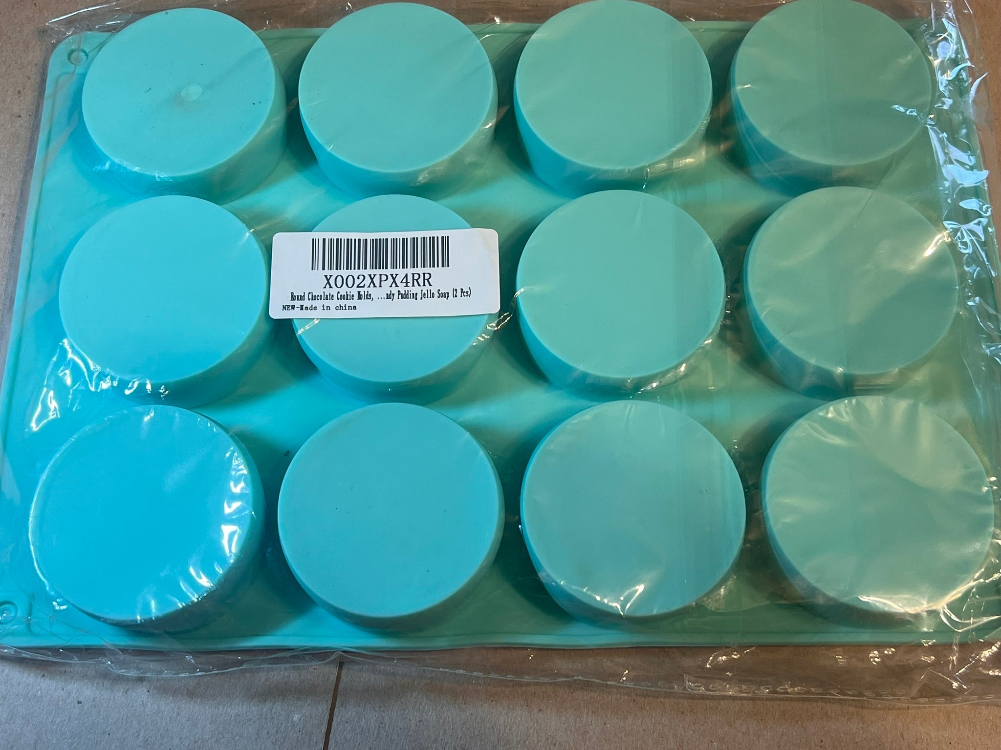 Silicone molds for Jewelry, chocolate, soap, jelly, pudding 2 molds 6-2" cups ea.