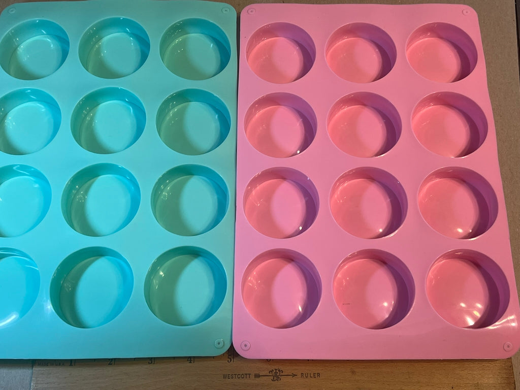 Silicone molds for Jewelry, chocolate, soap, jelly, pudding 2 molds 6-2" cups ea.