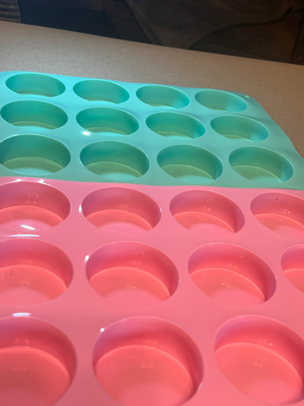 Silicone molds for Jewelry, chocolate, soap, jelly, pudding 2 molds 6-2" cups ea.