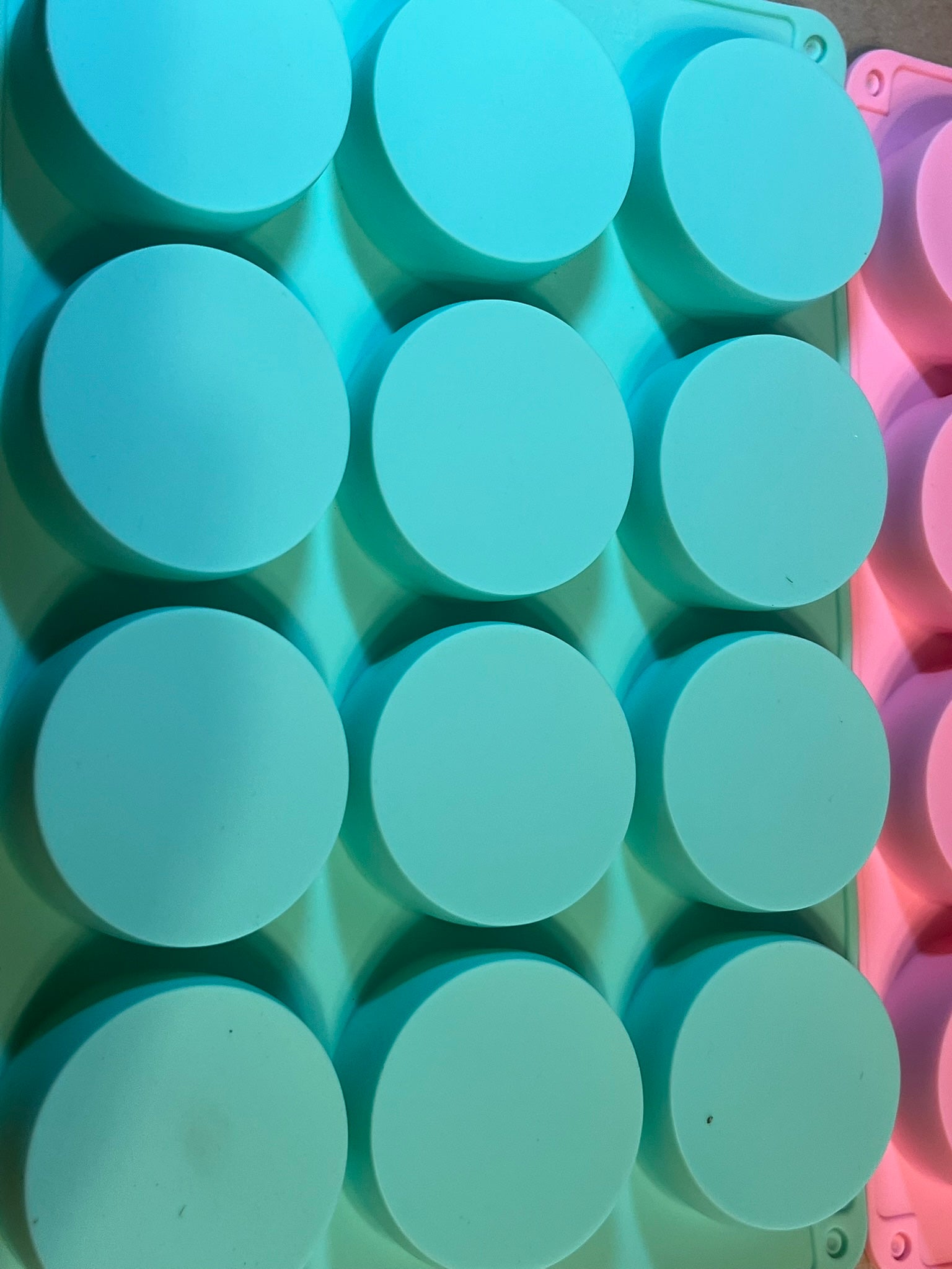 Silicone molds for Jewelry, chocolate, soap, jelly, pudding 2 molds 6-2" cups ea.