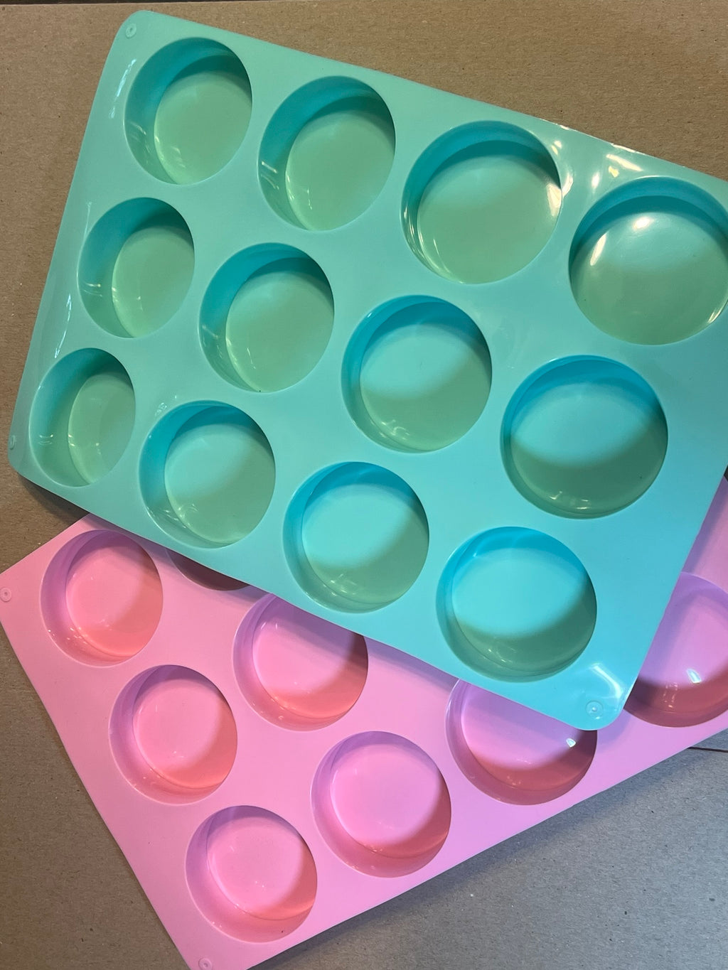 Silicone molds for Jewelry, chocolate, soap, jelly, pudding 2 molds 6-2" cups ea.