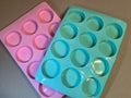 Silicone molds for Jewelry, chocolate, soap, jelly, pudding 2 molds 6-2" cups ea.