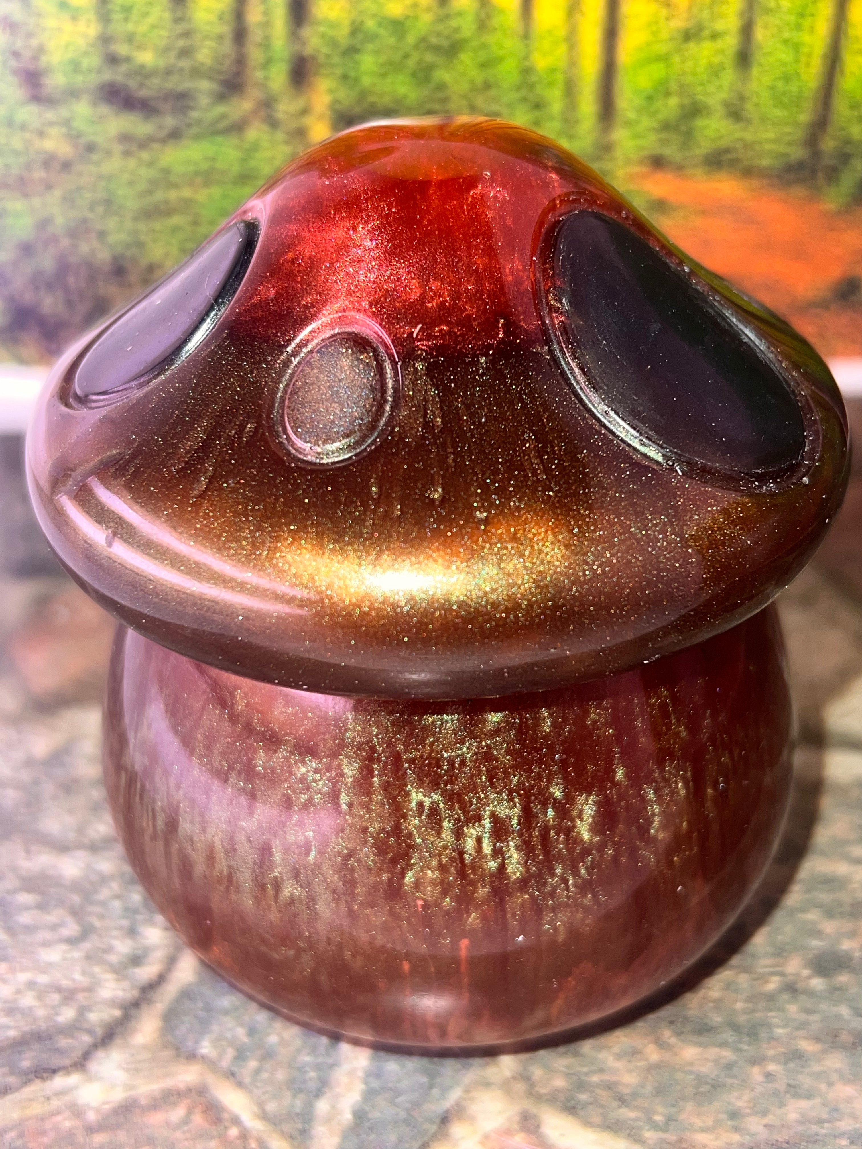 🌙 Mystical Mushroom Jar — 4 oz Arcane Resin Craft
