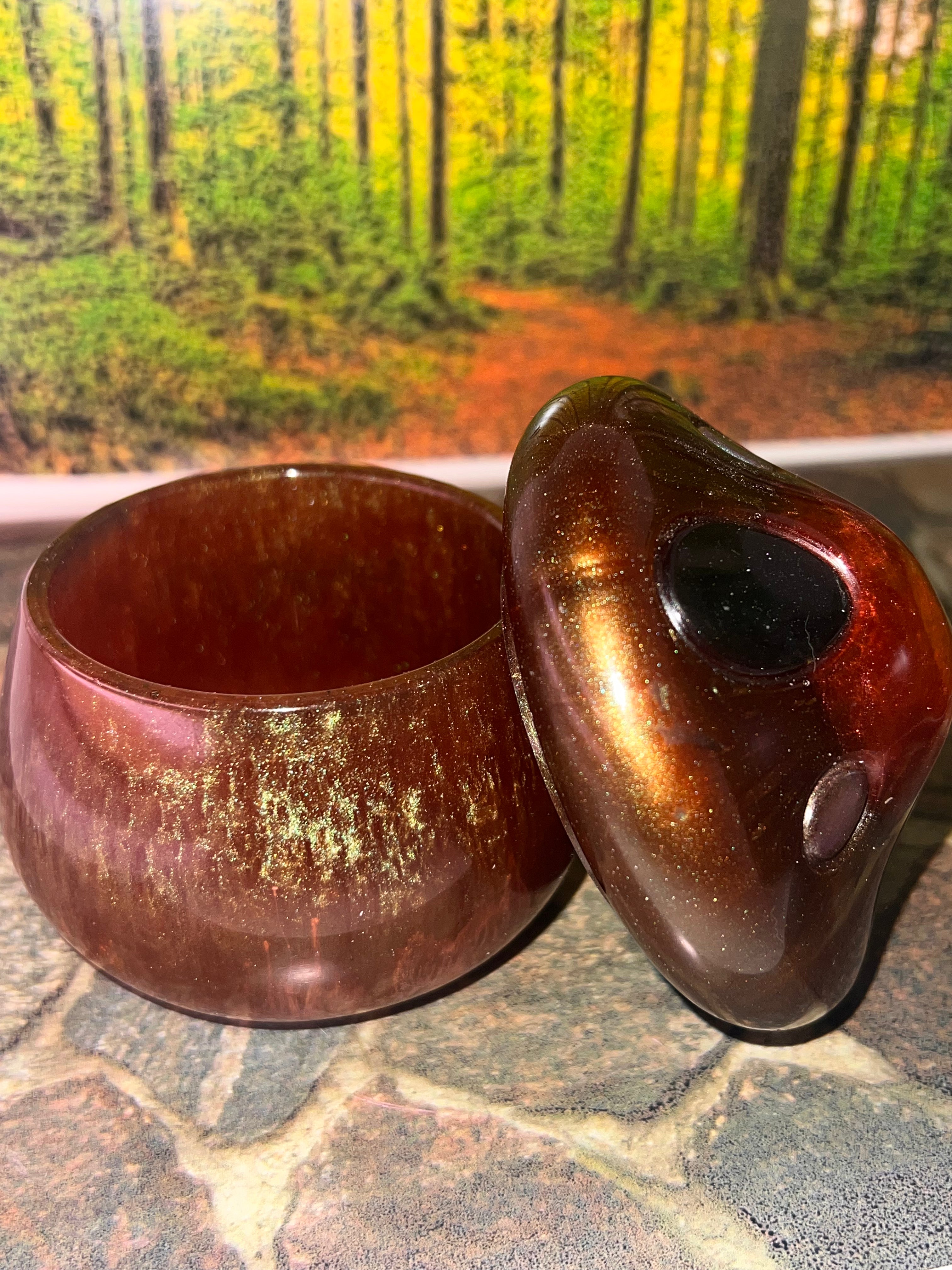 🌙 Mystical Mushroom Jar — 4 oz Arcane Resin Craft