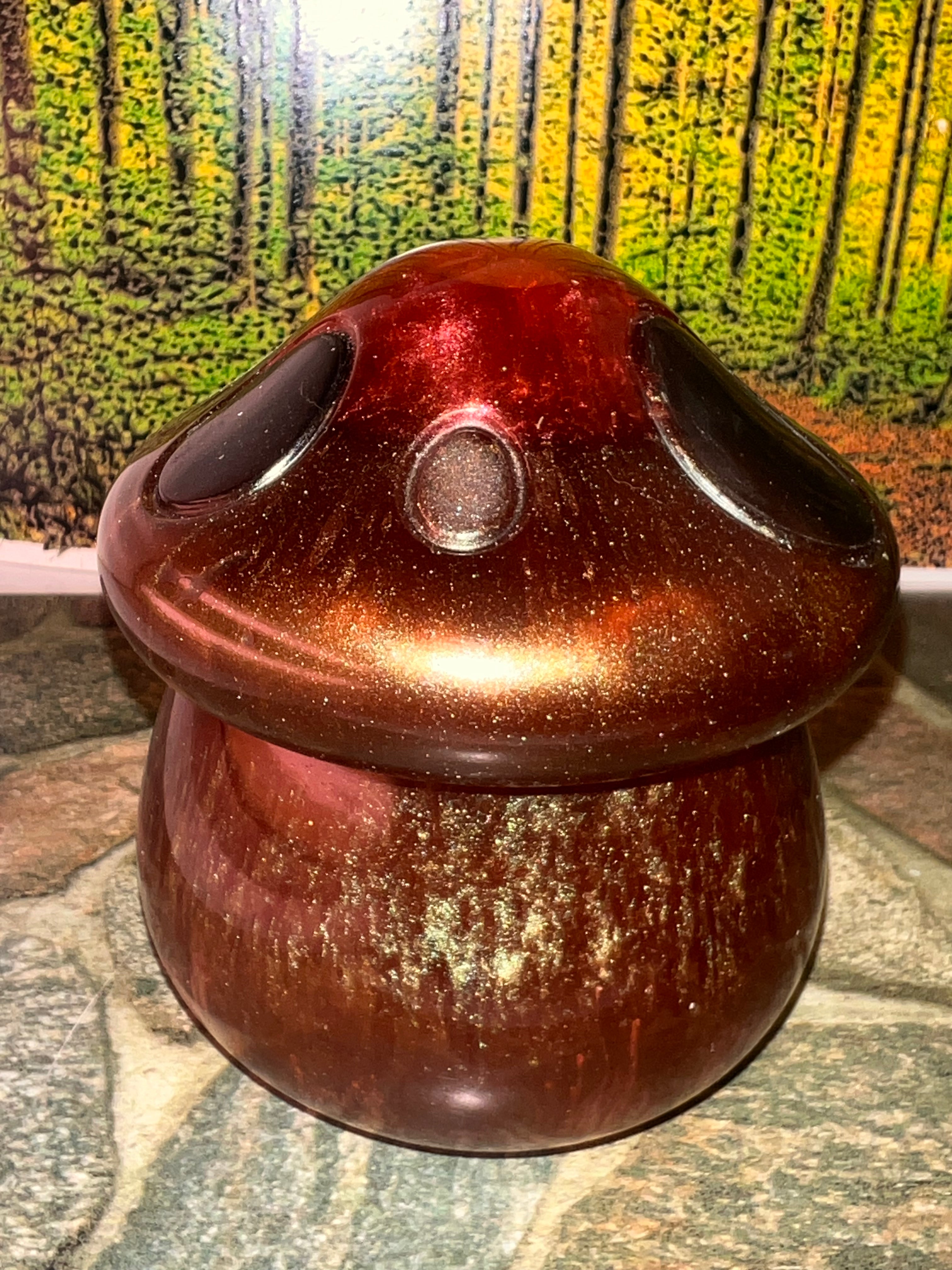 🌙 Mystical Mushroom Jar — 4 oz Arcane Resin Craft