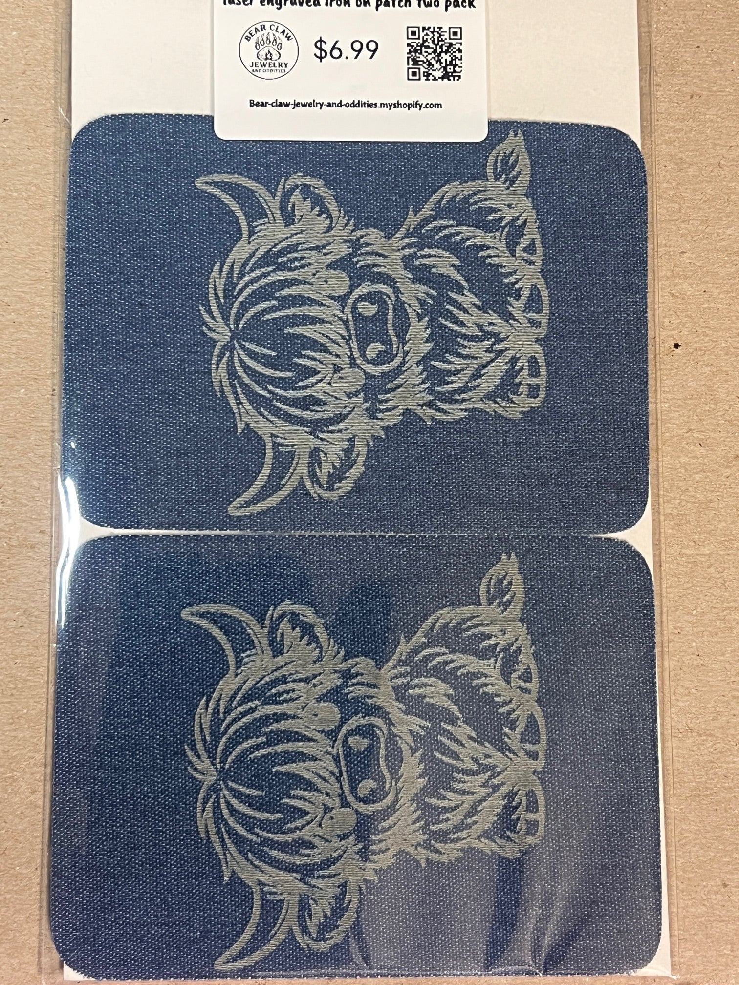 🐮 Highland Cow Iron‑On Patch – Pack of 2 (3" x 4.25")