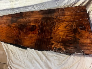 Handcrafted Walnut Live‑Edge Accent Table — Bear Claw Jewelry & Oddities